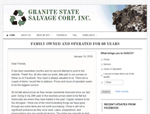 Tablet Screenshot of granitestatesalvage.com